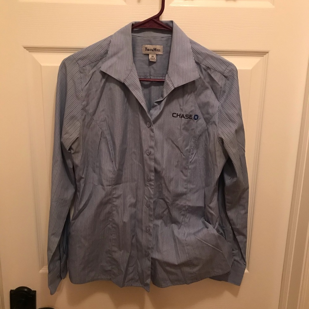 Chase Bank Apparel button down shirt